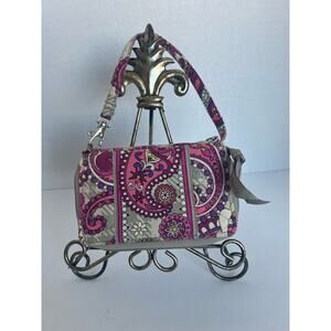 VERA BRADLEY Paisley Meets Plaid Pattern Mini Zip Around Wristlet Wallet Retired